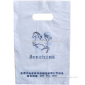 die cut handle packing plastic bag for clothes